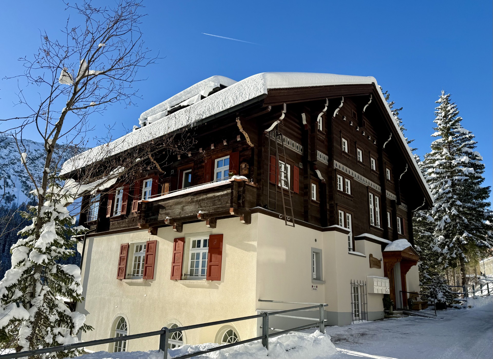 Chalet Erosen an einem Sommertag